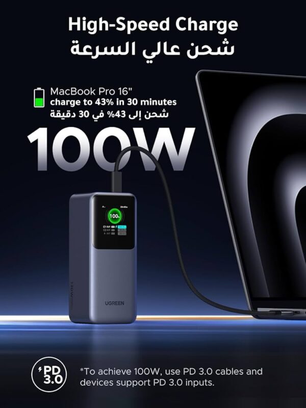 بطارية ugreen بسعة 20,000 مللي أمبير بطارية ugreen بسعة 20,000 مللي أمبير